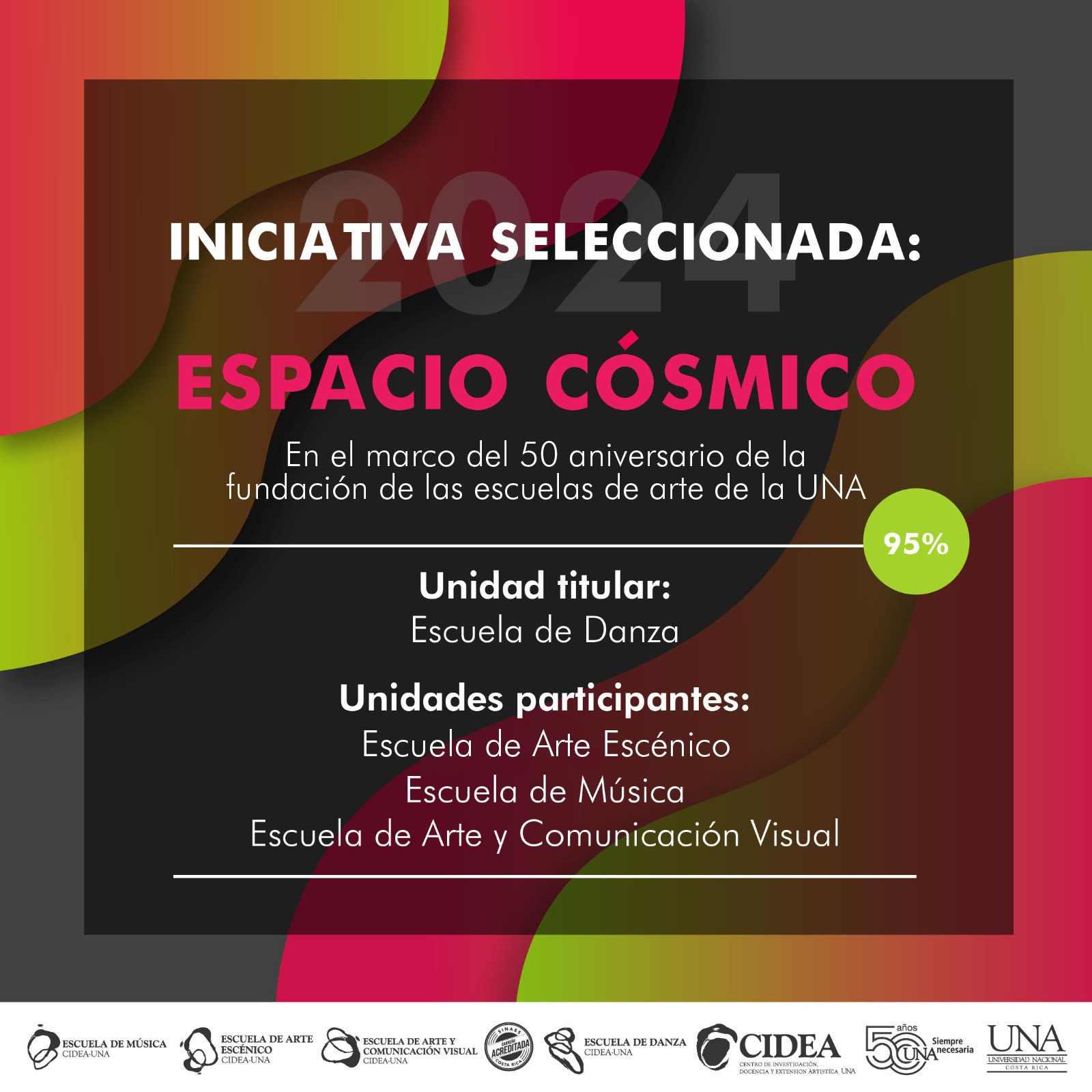 ESPACIO CÓSMICO: iniciativa interdisciplinaria en el marco de celebración del 50 aniversario de la fundación de las escuelas de arte de la UNA