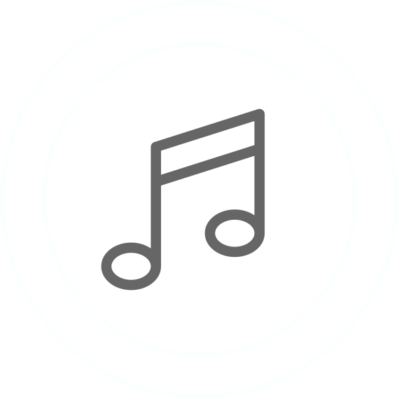 icono musica circular